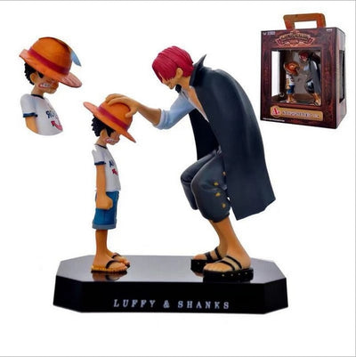 LUFFY AND SHANKS FIGURE PVC ONE PIECE